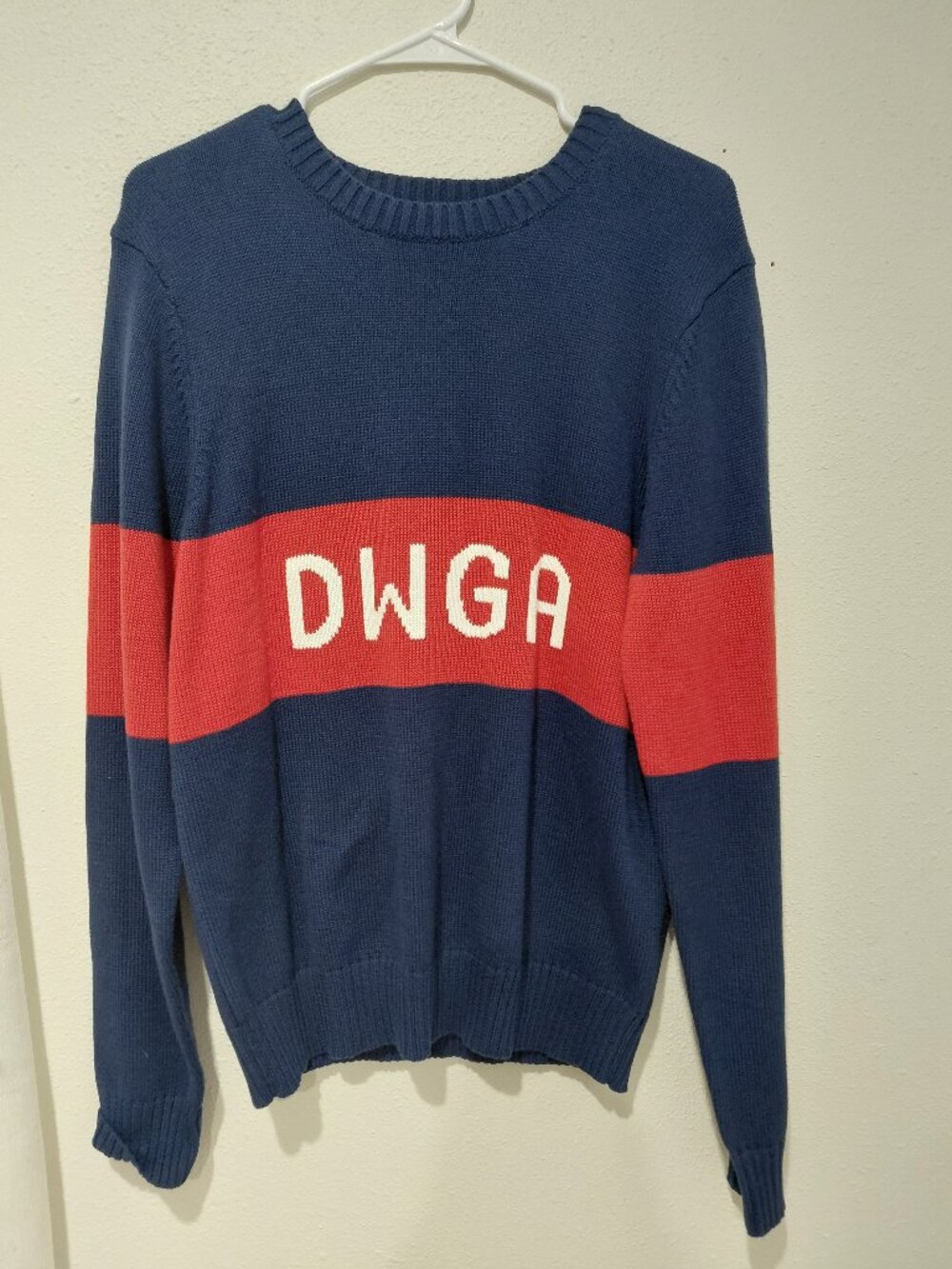 Ellsworth Ivey Blue Red Golf Sweater Preppy Large Womens